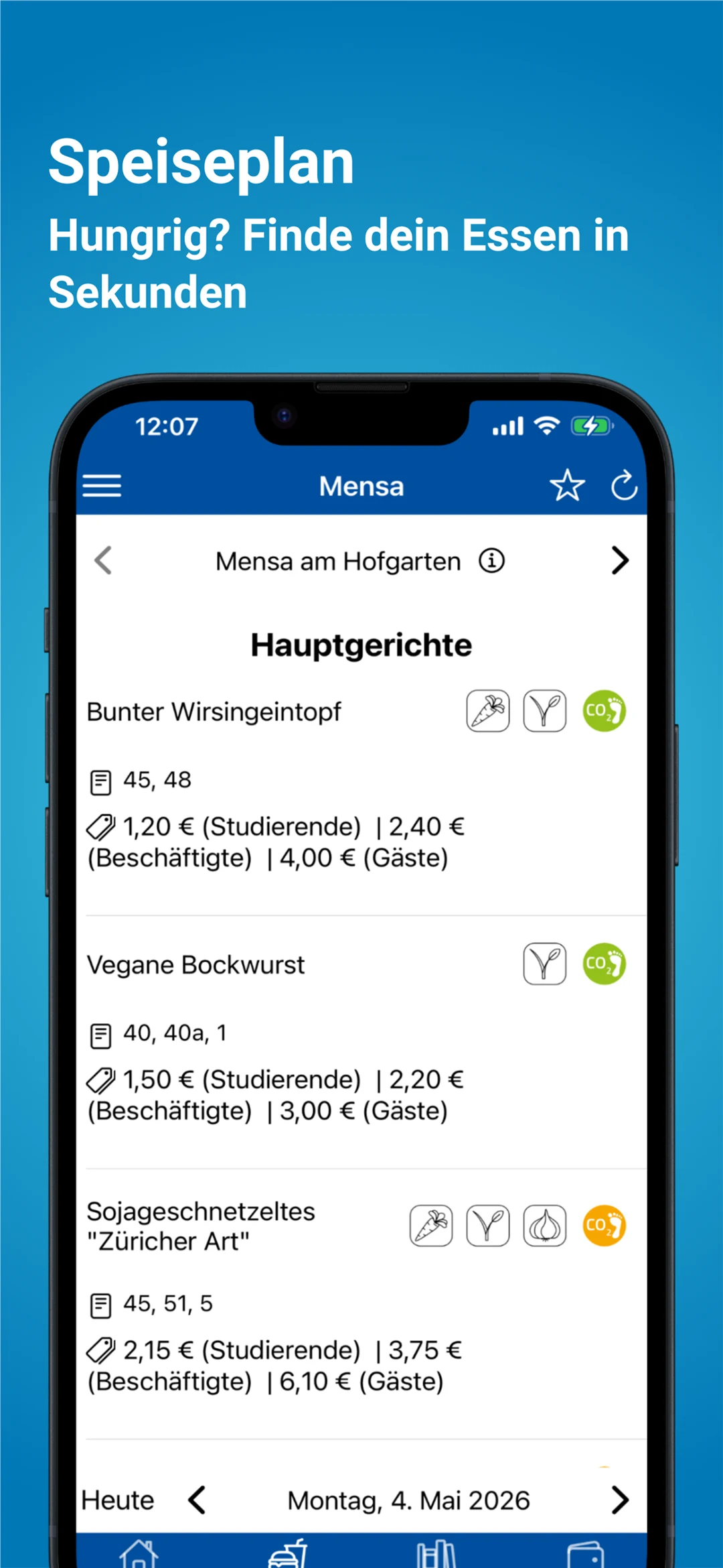 Uni Bonn App screenshot