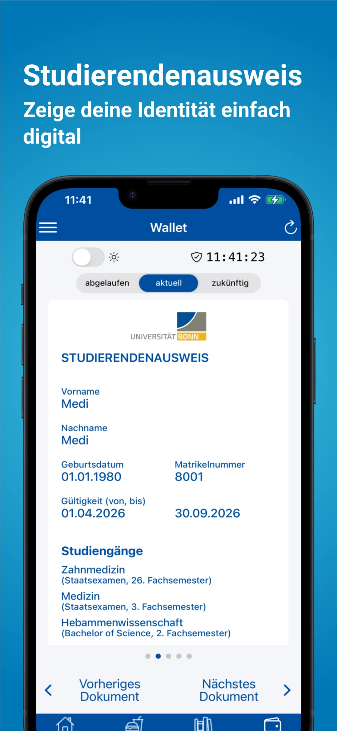 Uni Bonn App screenshot